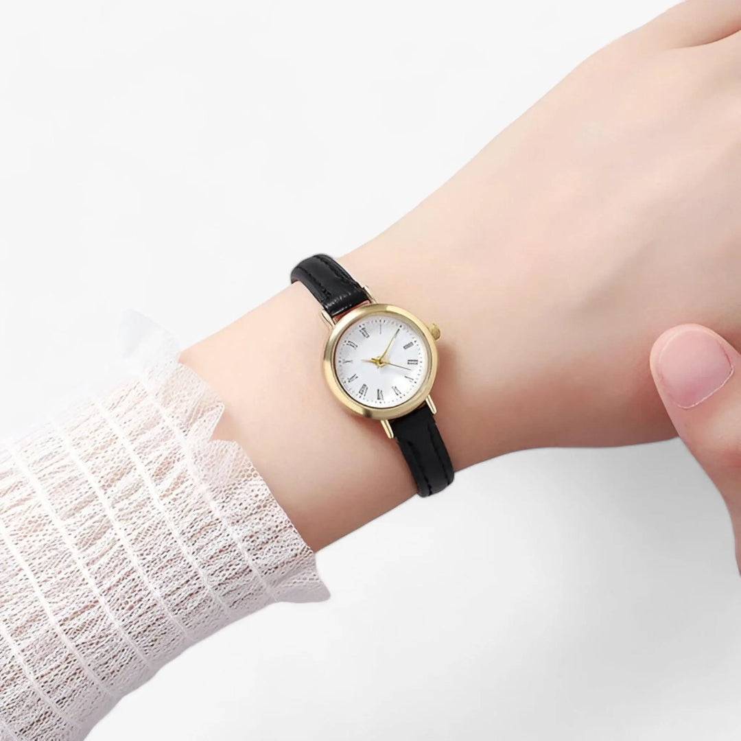 Elance Minimalistische Runde Uhr Für Damen Mivona