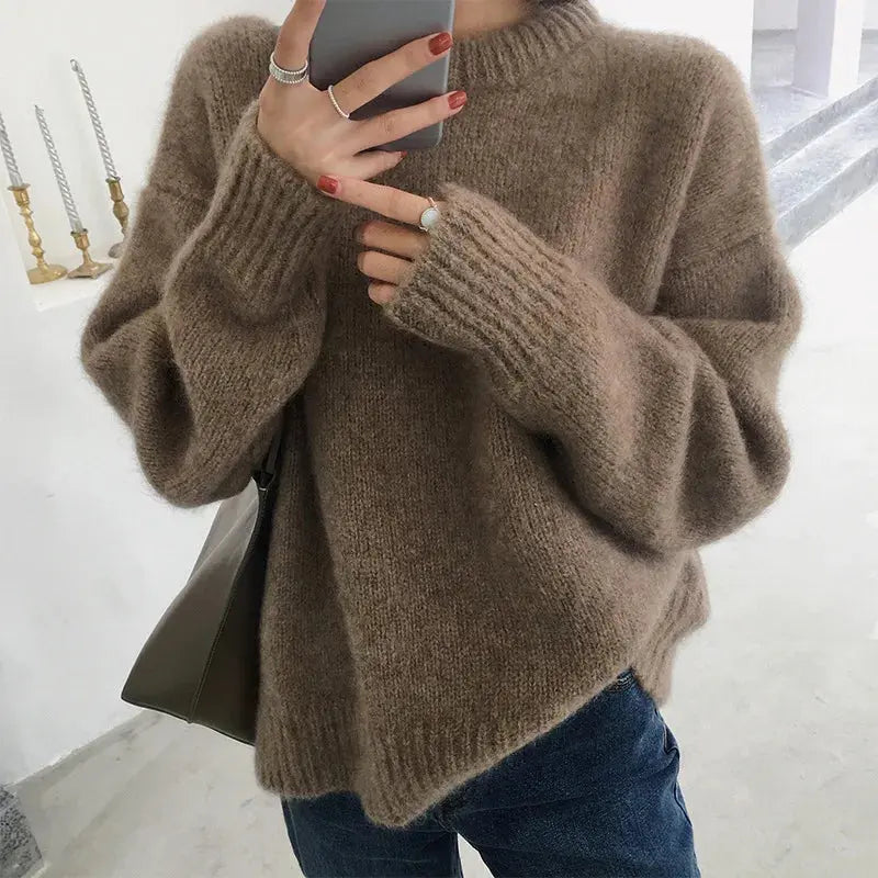 Modischer Langarm-Pullover Für Mühelosen Stil Und Komfort Für Frauen Mivona