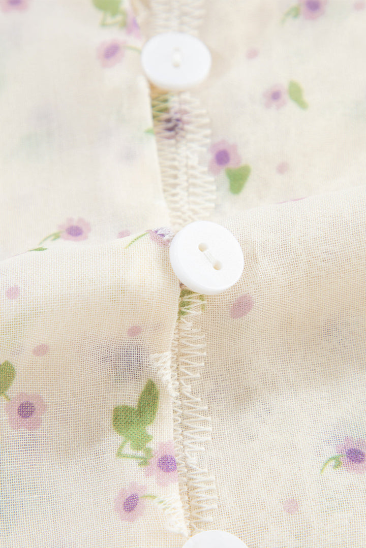 Elegantes Shirt mit bestickten Ärmeln aus floraler Spitze Für Frauen Mivona