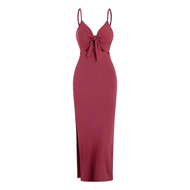 Elegantes Schlitzkleid mit luxuriösem Stretch Mesh für Frauen