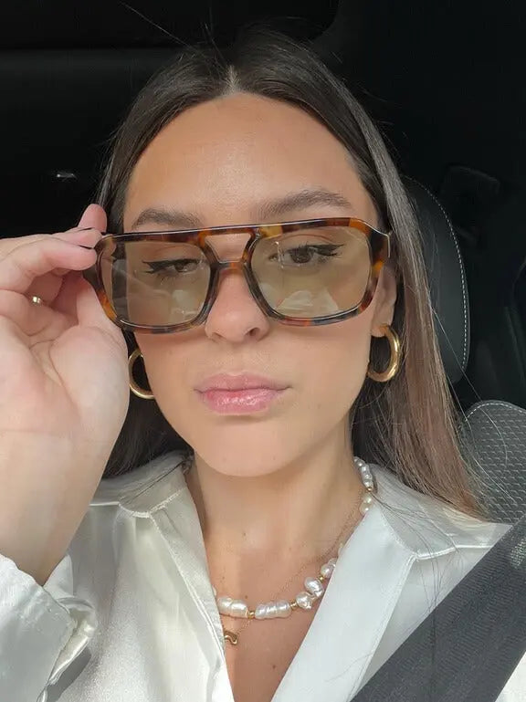Vintage Sonnenbrille mit Goldrahmen und Farbverlaufsgläsern Für Damen Mivona