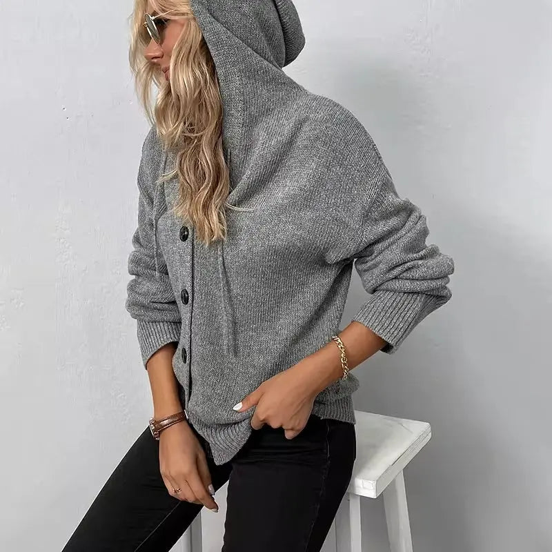 Gestrickter bequemer Pullover für Frauen Mivona