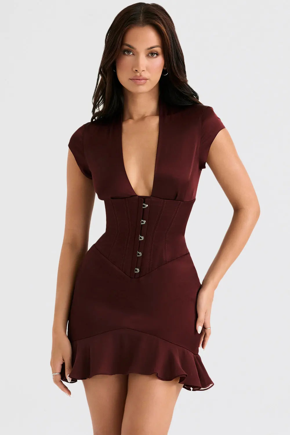Rüschen Korsettkleid mit skulpturaler Eleganz für Frauen Mivona