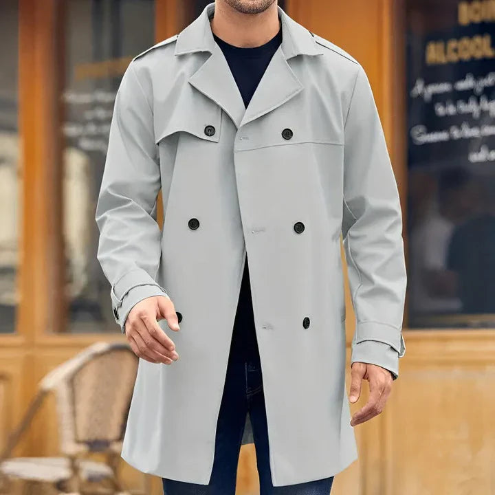 Einreihiger Trenchcoat für Herren Mivona