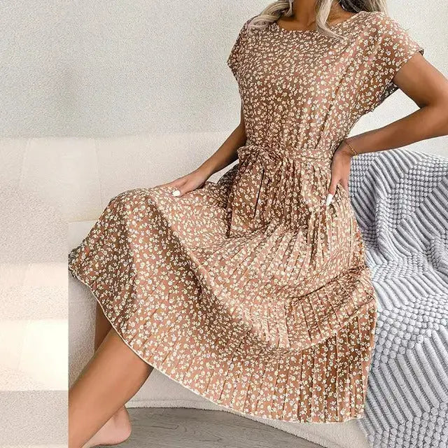 Fließendes Ärmelloses Sommerkleid Für Frauen Mivona