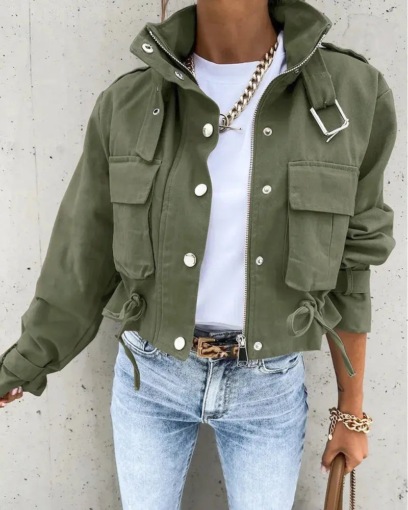Bauchfreie Jacke mit schickem Stil für Damen Mivona